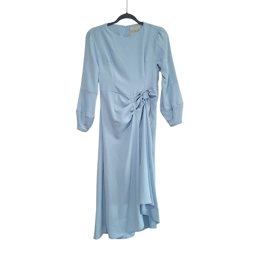 "Wendy Dress" Light Blue Midi Dress S. Small